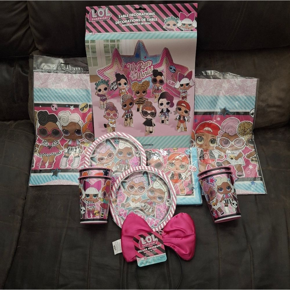 LOL Dolls Birthday Party Supplies & Decorations Set